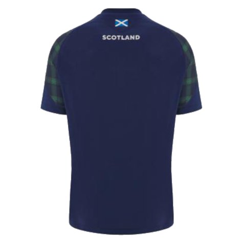 2023-2024 Scotland Rugby Travel Polycotton T-Shirt (Navy)