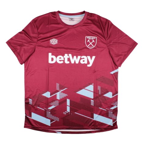 2023-2024 West Ham Warm Up Jersey (Claret) (EMERSON 33)