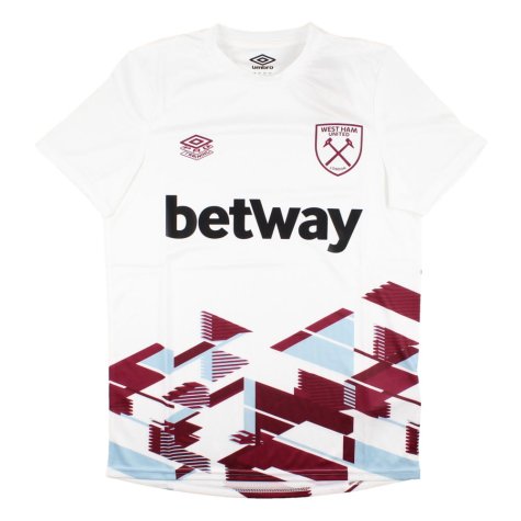 2023-2024 West Ham Warm Up Jersey (White) (Your Name)