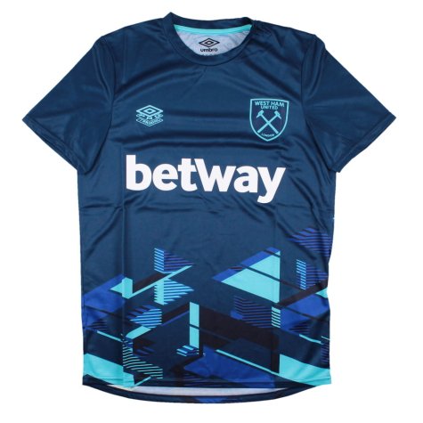 2023-2024 West Ham Warm Up Jersey (Navy) (Mavropanos 15)