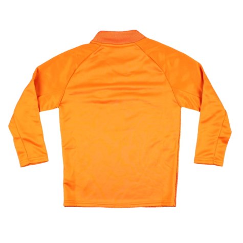 2023-2024 Man City Pre-Match LS Sweat Top (Orange) - Kids