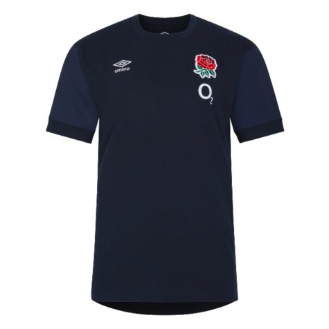 2023-2024 England Leisure Tee (Navy Blazer) (Your Name)