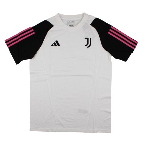 2023-2024 Juventus Cotton Tee (White) (Alcaraz 26)