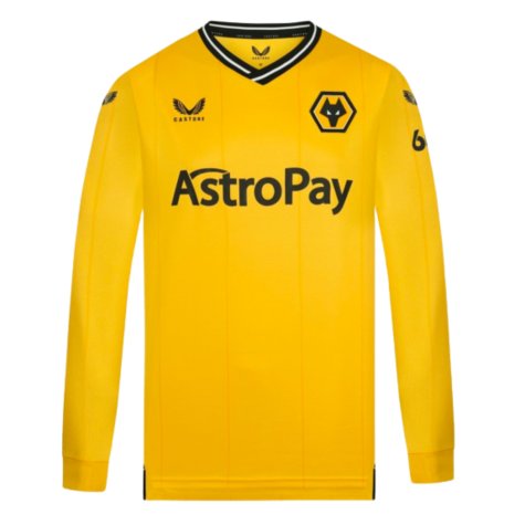 2023-2024 Wolves Long Sleeve Home Shirt (RAUL 9)