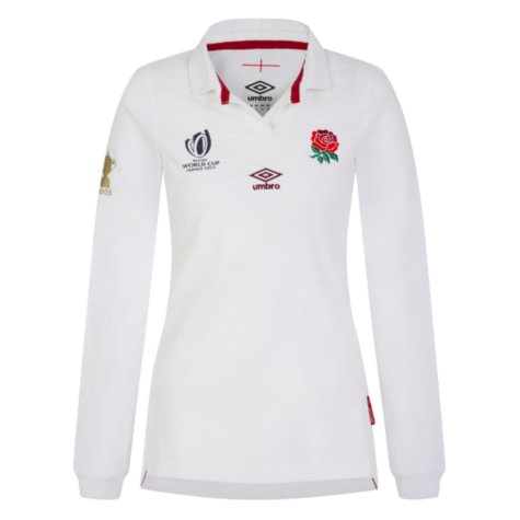 England RWC 2023 Home Classic LS Rugby Shirt (Ladies) (Robinson 14)