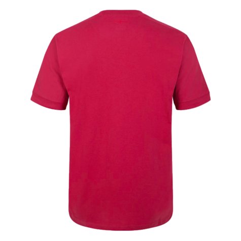 2023-2024 England Rugby Leisure T-Shirt (Earth Red)