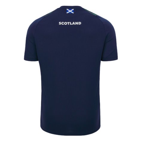 2023-2024 Scotland Rugby Gym Training Shirt (Navy) (Your Name)