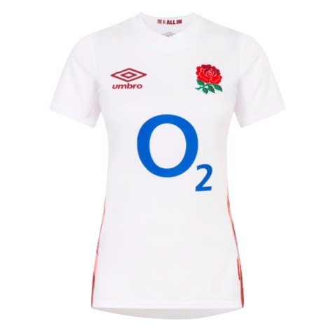 2023-2024 England Rugby Red Roses Rugby Jersey (Ladies) (Leonard 1)