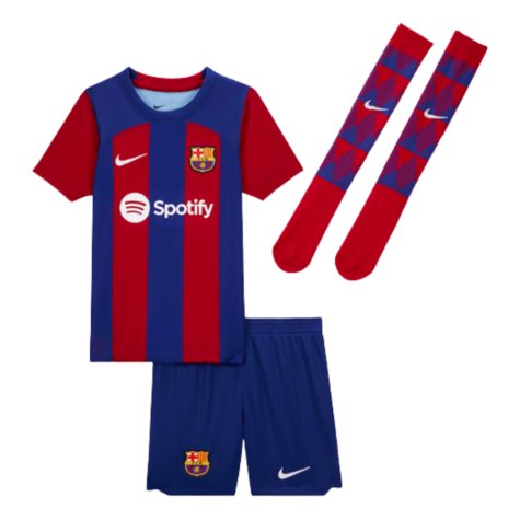 2023-2024 Barcelona Home Mini Kit (Your Name)