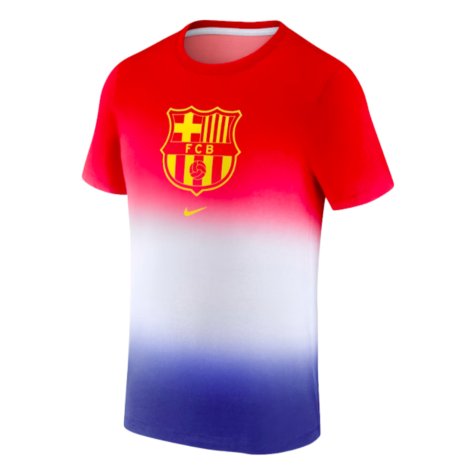 2023-2024 Barcelona Crest Tee (Blue) (O Dembele 7)