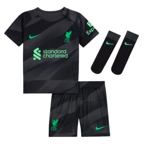 2023-2024 Liverpool Home Goalkeeper Infant Baby Kit (Kelleher 62)