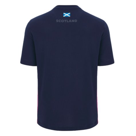 2023-2024 Scotland Rugby Leisure Tee (Navy) (Your Name)