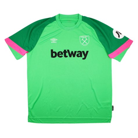 2023-2024 West Ham SS Home Goalkeeper Shirt (Green) (Your Name)