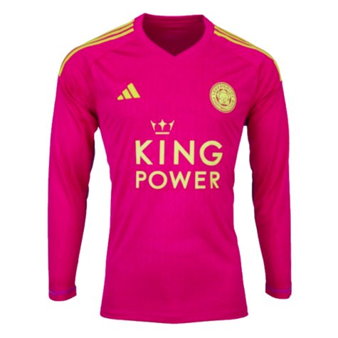 2023-2024 Leicester City Home Goalkeeper Shirt (Pink) (Your Name)