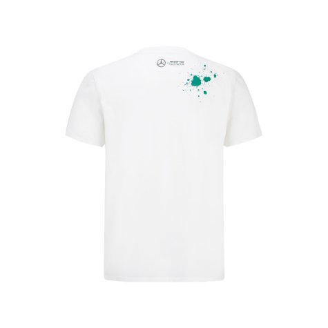 2022 Mercedes AMG Mens Lewis 44 T-Shirt (White)