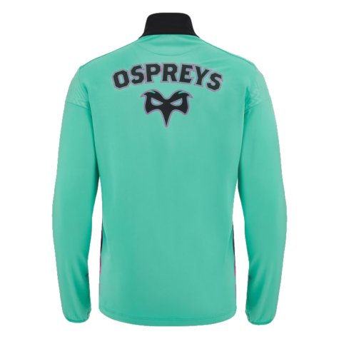 2023-2024 Ospreys Rugby Training 1/4 Zip LS Top (Mint)