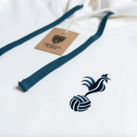 France Cockerel Retro Football Hoodie (White)