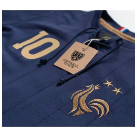 France Mbappe Retro Shirt with Laces Les Bleus