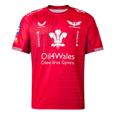 2023-2024 Scarlets Home Rugby Shirt (Your Name)