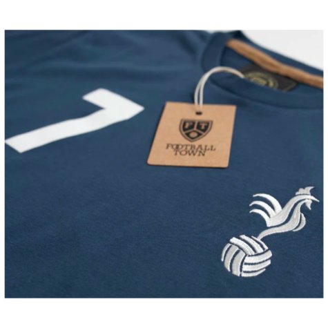 The Cockerel 7 Blue Retro Tee