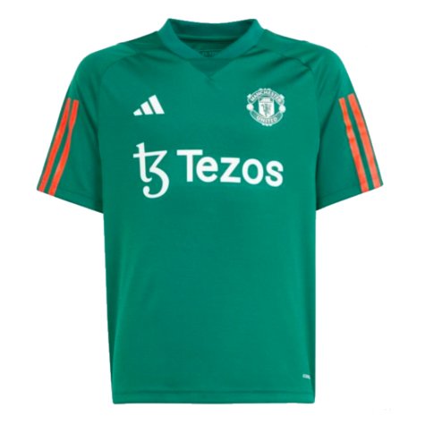 2023-2024 Man Utd Training Shirt (Green) - Kids (Scholes 18)