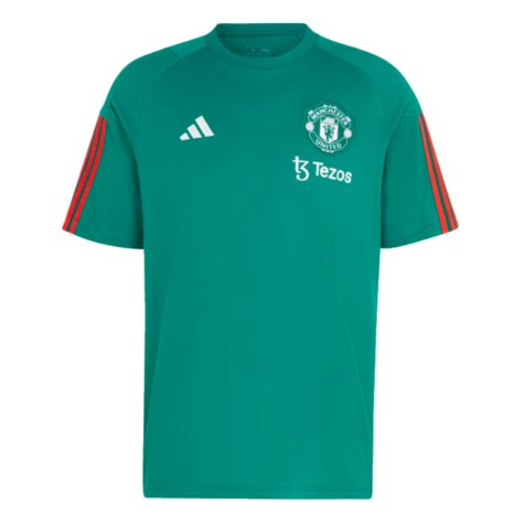 2023-2024 Man Utd Training Tee (Green) (Charlton 9)