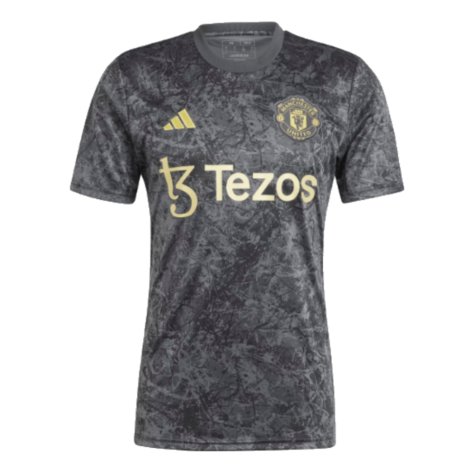 2023-2024 Man Utd Pre-Match Shirt (Black) (Neville 2)