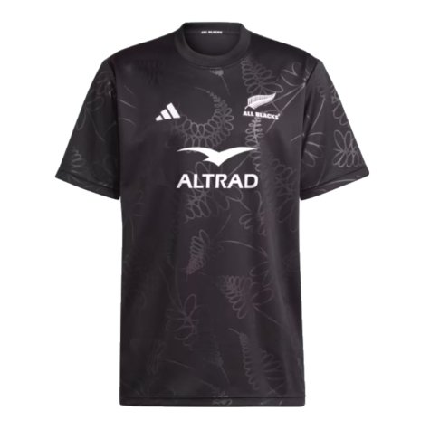 2023-2024 All Blacks Rugby Supporters Tee (Black) (Your Name)