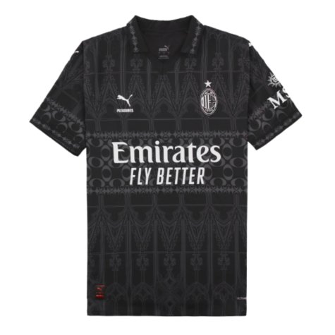 2023-2024 AC Milan x PLEASURES Authentic Jersey (Ibrahimovic 11)