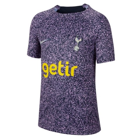 2023-2024 Tottenham Hotspur Academy Pro Pre-Match Top (Marine) (Your Name)