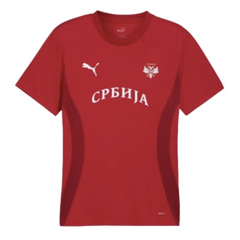 2024-2025 Serbia Pre-Match Jersey (Dark Cherry) (Ivanovic 2)