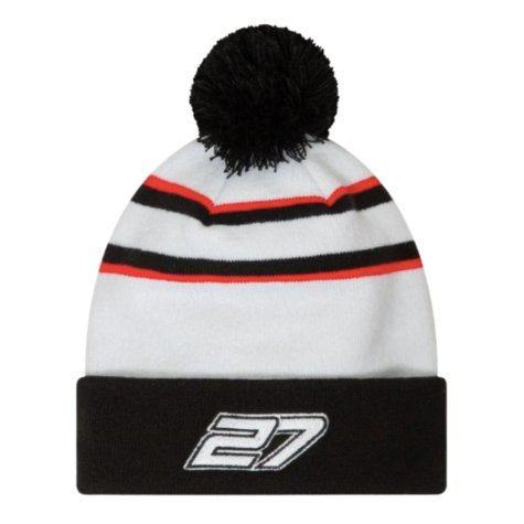 2024 Haas Nico Hulkenberg Cuff Beanie (White)