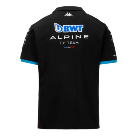 2024 Alpine BWT Team Polo Shirt (Black) - Kids