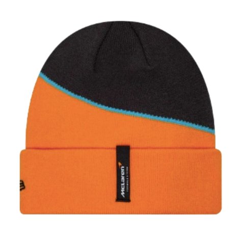 2024 McLaren Racing Team Colour Orange Cuff Knit Beanie Hat