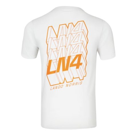 2024 McLaren Core Driver T-Shirt Lando Norris - Bright White