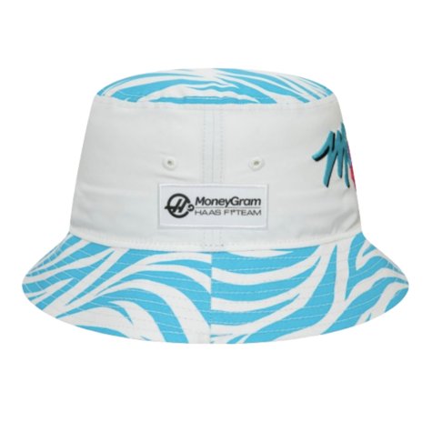 2024 Haas Miami Race Zebra Bucket Hat (White)