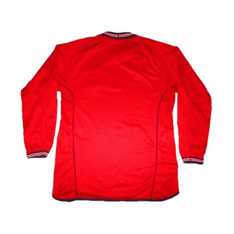 England 2002-04 Long Sleeve Away Shirt (S) (Very Good) (FERDINAND 5)