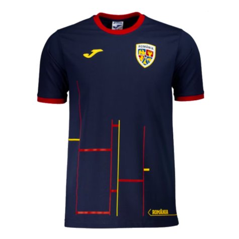 2024-2025 Romania Presentation S/S T-shirt (Navy) (Puscas 9)