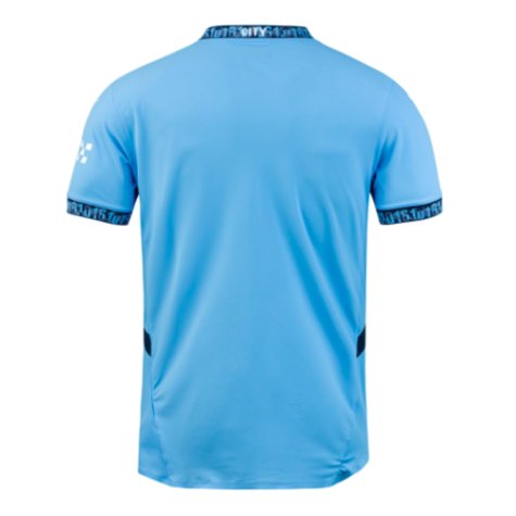 2024-2025 Man City Home Authentic Shirt with packaging (J.Alvarez 19)