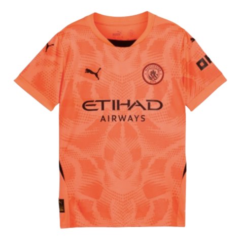 2024-2025 Man City Goalkeeper Shirt (Neon Sun) - Kids (Trautmann 1)