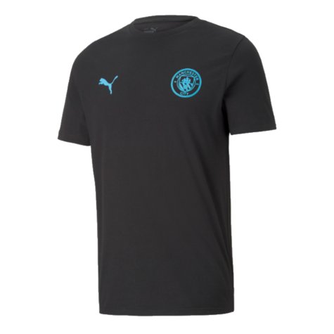 2024-2025 Man City ESS Tee (Black) (Greenwood 5)