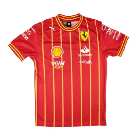 2024 Ferrari Team Soccer Jersey - Carlos Sainz Jr