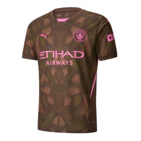 2024-2025 Man City Third Goalkeeper Shirt (Espresso Brown) - Kids (Carson 33)