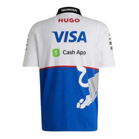 2024 Racing Bulls Visa Cash App Polo Shirt (White)