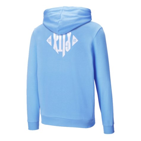 2024-2025 Man City ftblCulture Hooded Sweat Jacket (Blue)