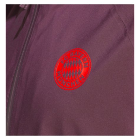 2024-2025 Bayern Munich Rain Jacket (Shadow Maroon)