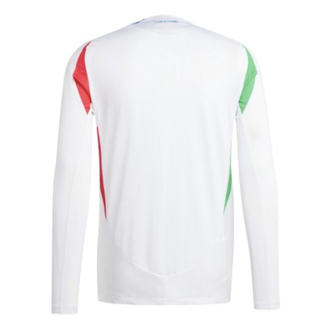 2024-2025 Italy Authentic Long Sleeve Away Shirt (FOLORUNSHO 25)