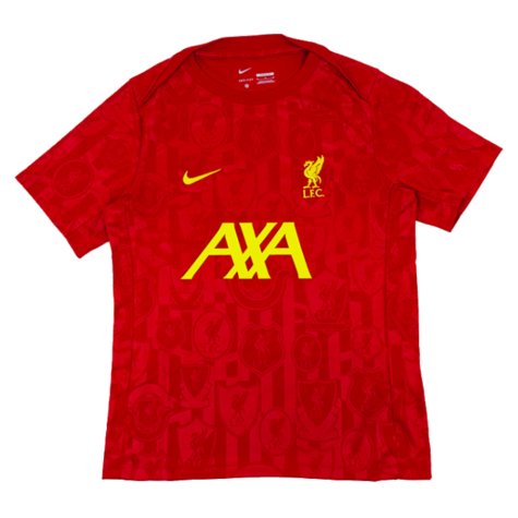 2024-2025 Liverpool Dri-Fit Pre-Match Shirt (Red) (Thiago 6)