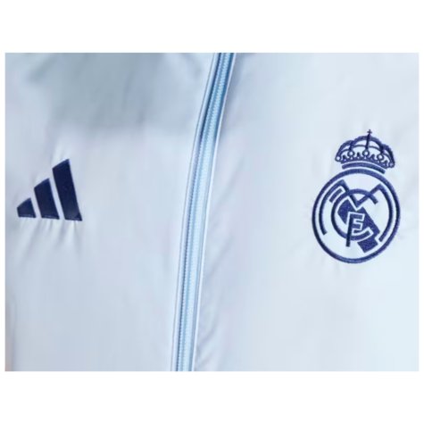 2024-2025 Real Madrid Presentation Jacket (Glow Blue)