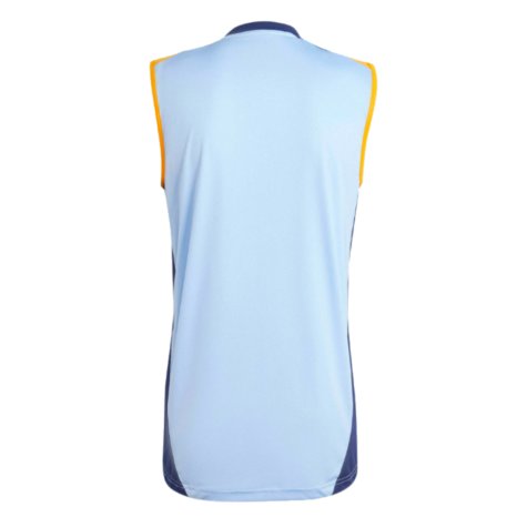 2024-2025 Real Madrid Sleeveless Jersey (Glow Blue) (Vini Jr. 7)